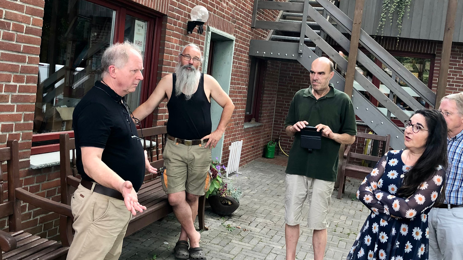Besuch der Telgter GRÜNEN bei uns im Betrieb