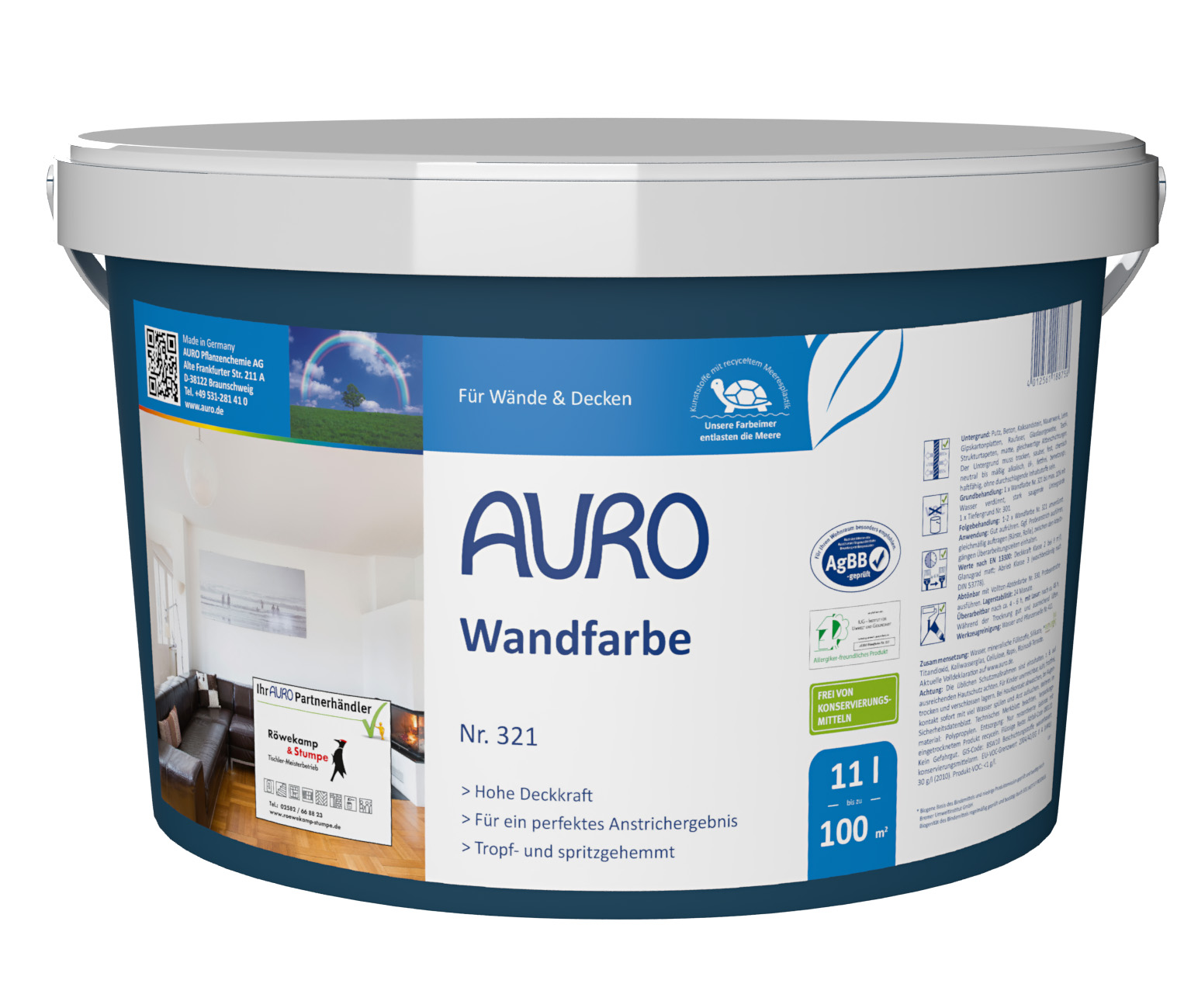 Herbstangebot: AURO Wandfarbe Nr. 321 PLUS